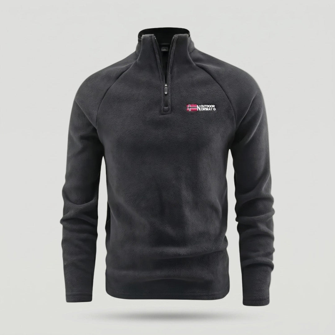 Men’s Quarter-Zip Fleece Pullover – Lightweight Outdoor Fleece Jumper for Hiking & Camping