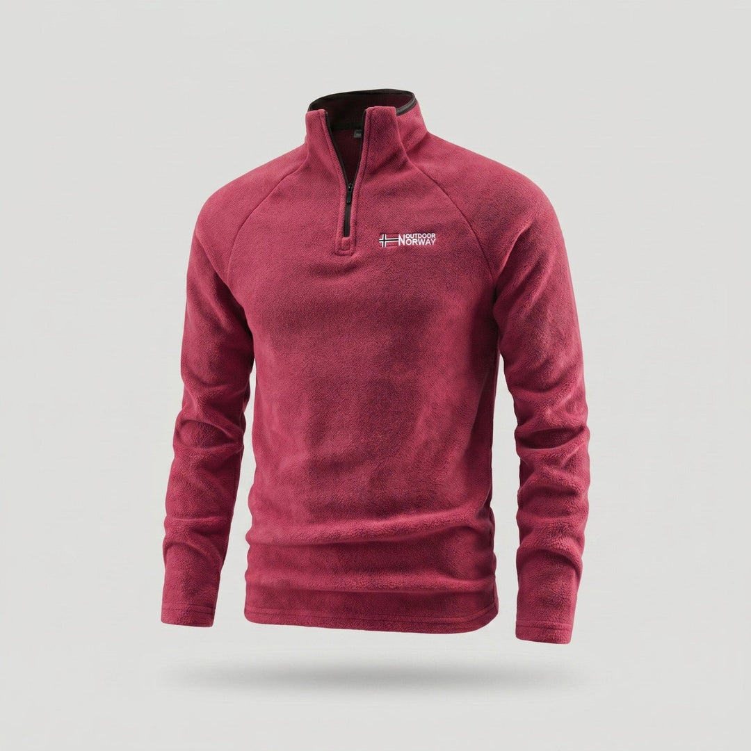 Men’s Quarter-Zip Fleece Pullover – Lightweight Outdoor Fleece Jumper for Hiking & Camping