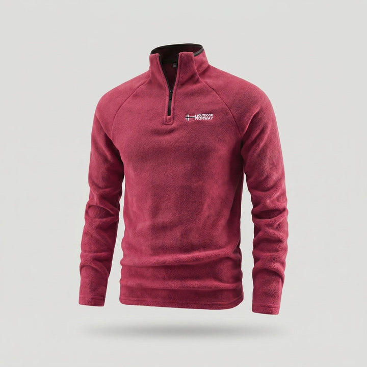 Men’s Quarter-Zip Fleece Pullover – Lightweight Outdoor Fleece Jumper for Hiking & Camping