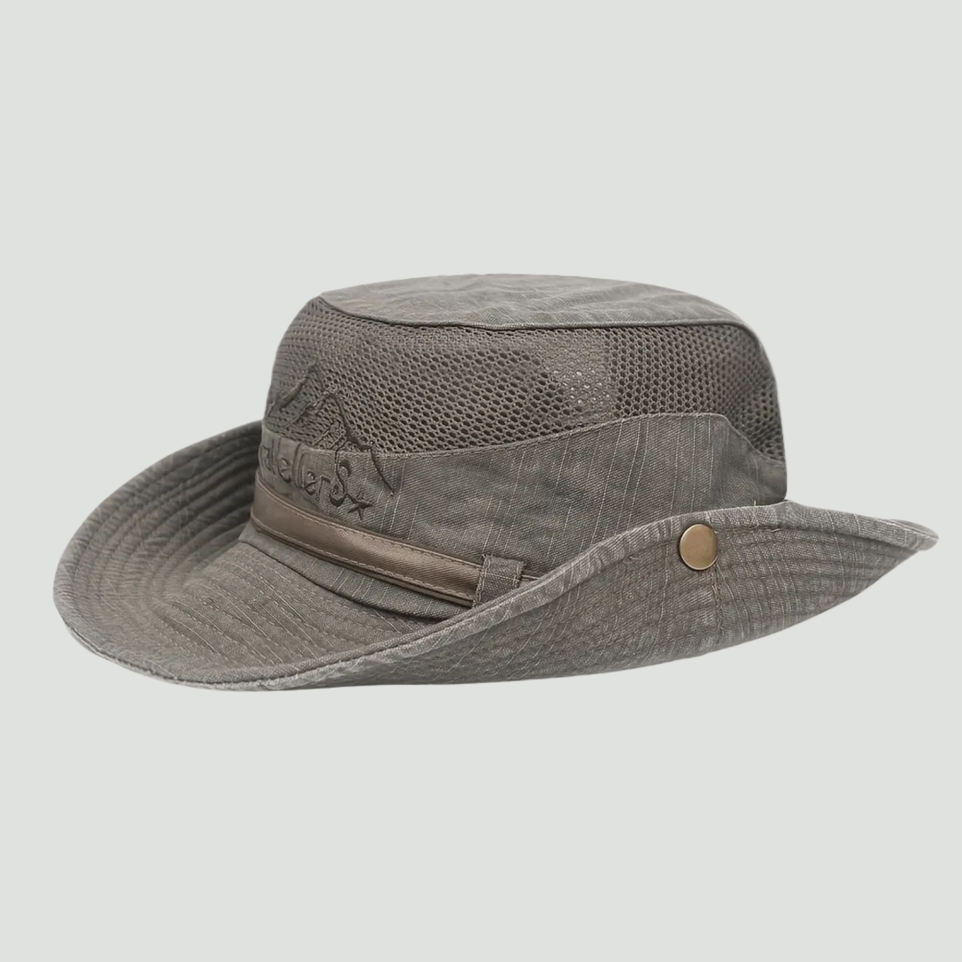 Lightweight Panama-Style Hat – Breathable Mesh Sun Hat for Outdoor Use