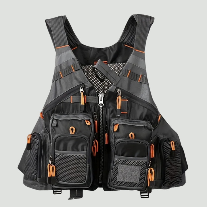 Men's Multi-Pocket Fishing Vest – Lightweight Sleeveless Vest for Fly Fishing