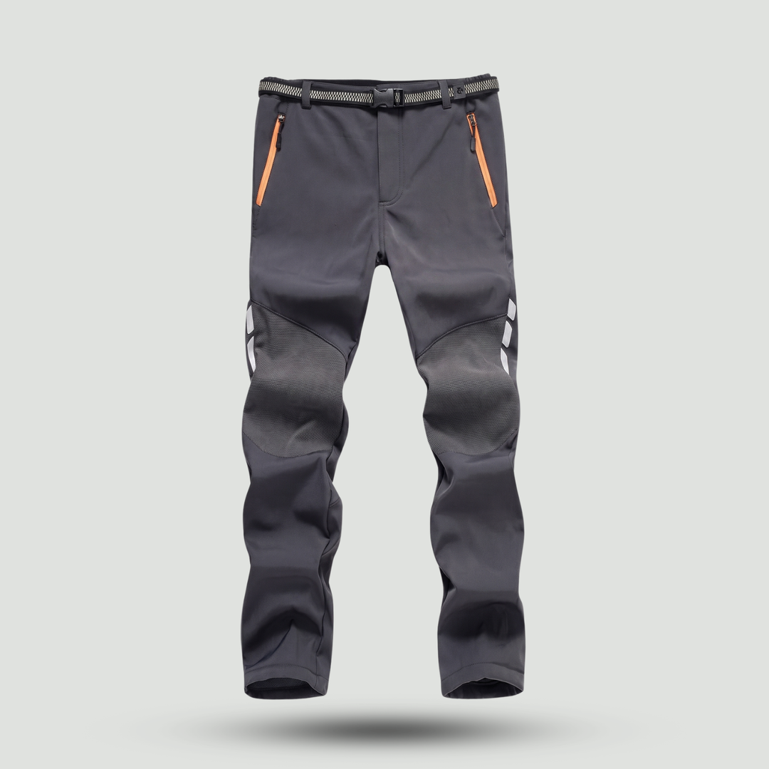 Men's Water-Resistant Softshell Hiking Pants – Fleece-Lined