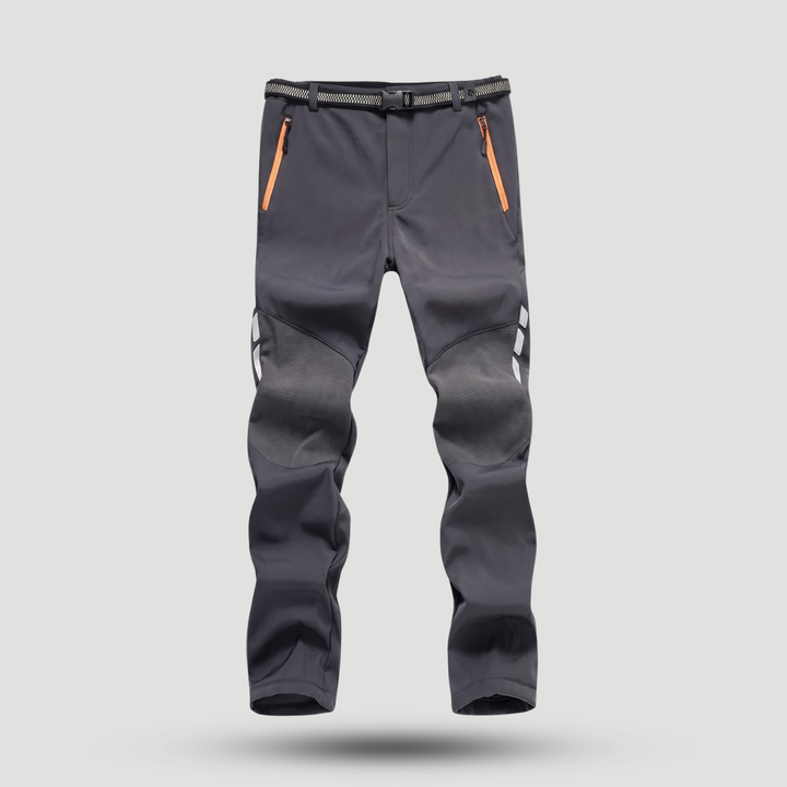 Men's Water-Resistant Softshell Hiking Pants – Fleece-Lined