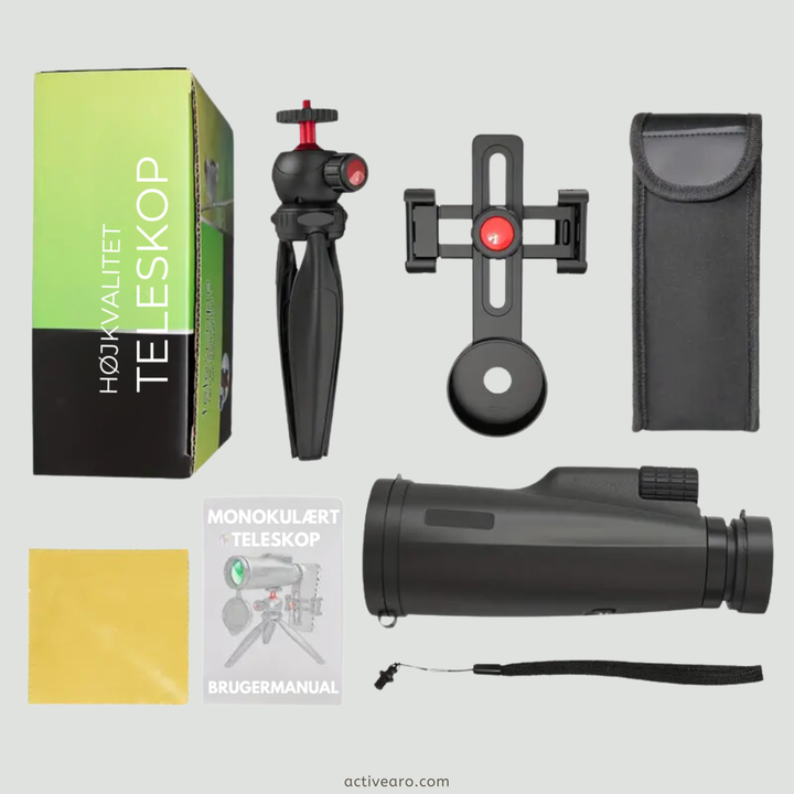 12x50 Waterproof Monocular Telescope – BAK4 Prism Optic for Outdoor Observation
