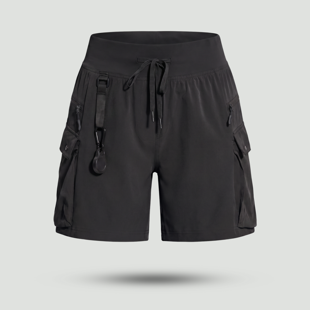 Women's Running and Hiking Shorts with Zippered Pockets – Quick-Dry Lightweight
