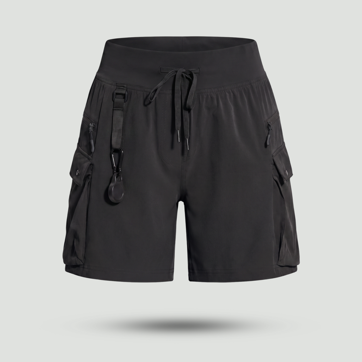 Women's Running and Hiking Shorts with Zippered Pockets – Quick-Dry Lightweight