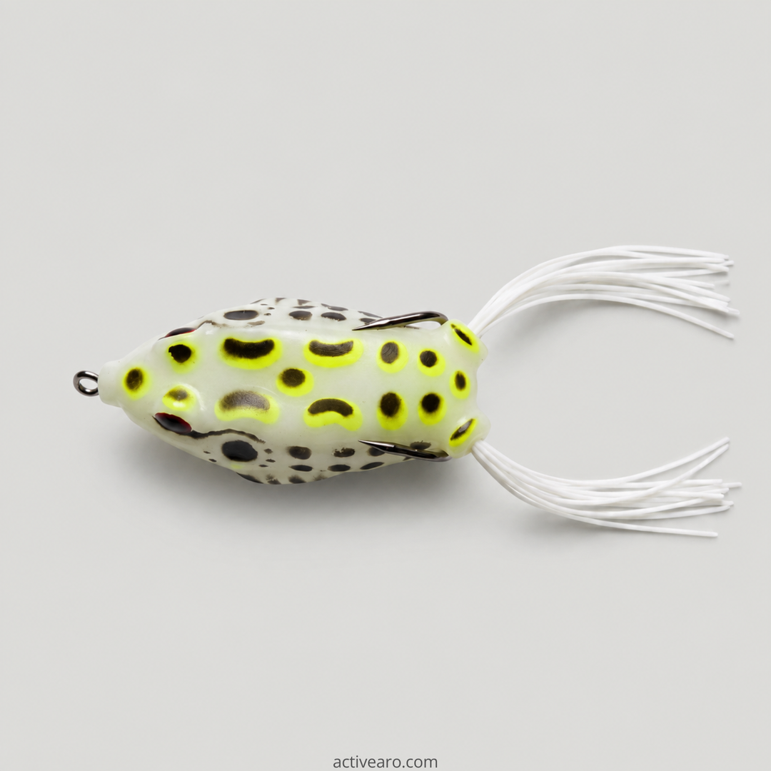 Topwater Frog Lures - 6-Piece Popping Bait Kit for Bass Fishing