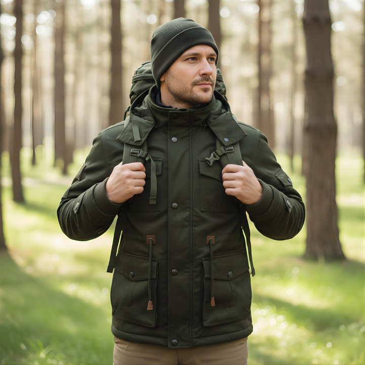 Men’s Tactical Outdoor Jacket – Multi Pocket Design for Cold Weather Use