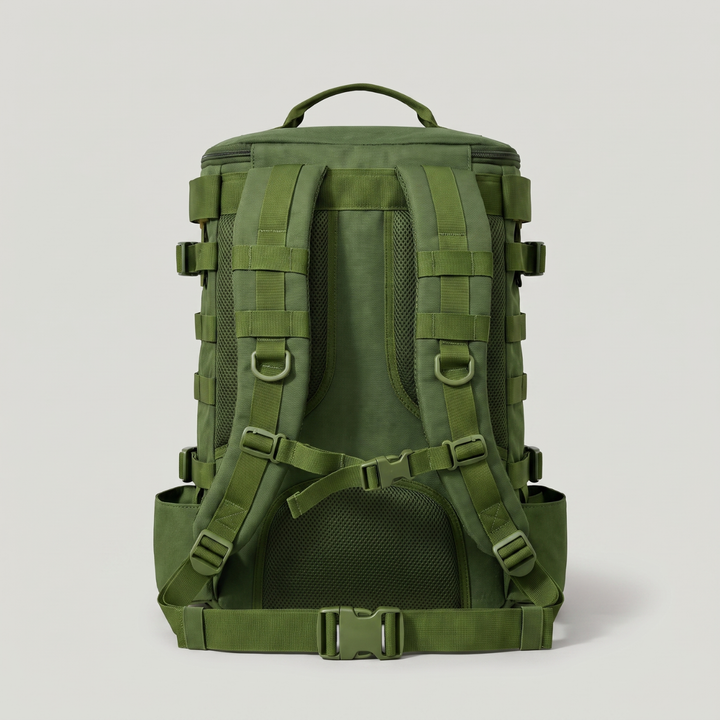 Tactical Fishing Backpack with Rod Holders and MOLLE System for Hunting and Fishing