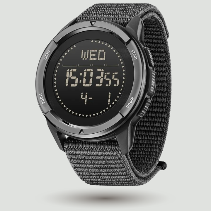 Men's Digital Sport Watch – Waterproof Compass and Step Tracker for Hiking and Running