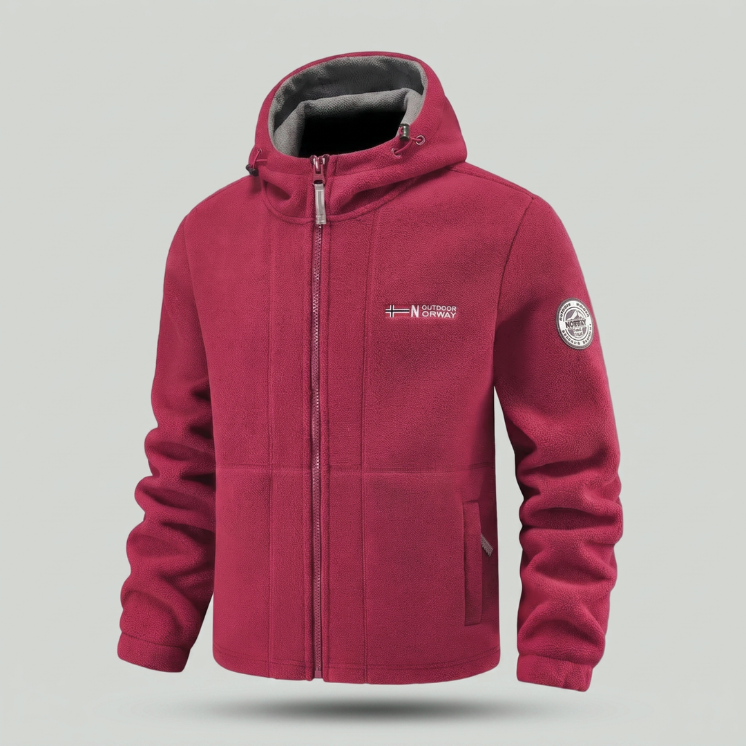 Men’s Fleece Jacket with Windproof Design – Warm Layer for Outdoor Use