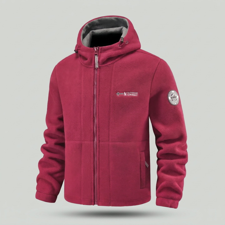 Men’s Fleece Jacket with Windproof Design – Warm Layer for Outdoor Use