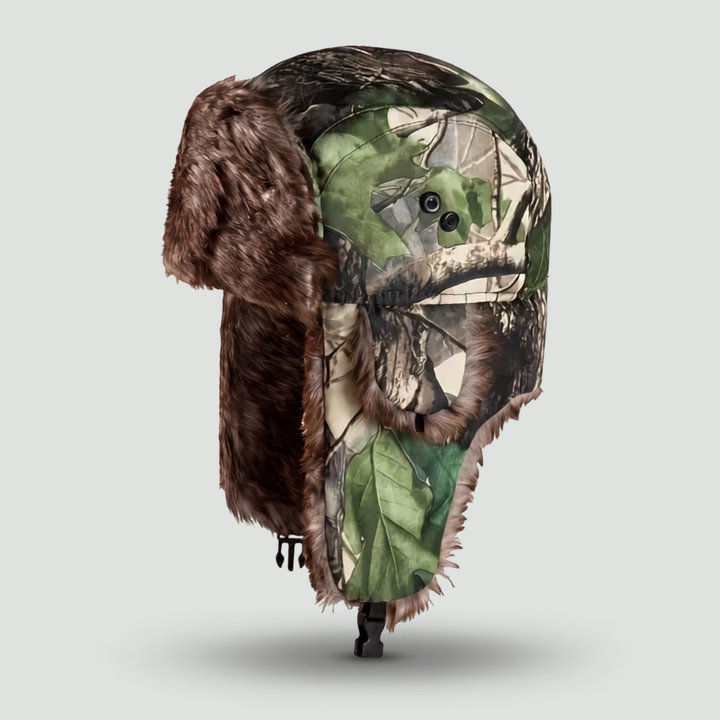 Camouflage Fleece Winter Hat – Warm Outdoor Headwear