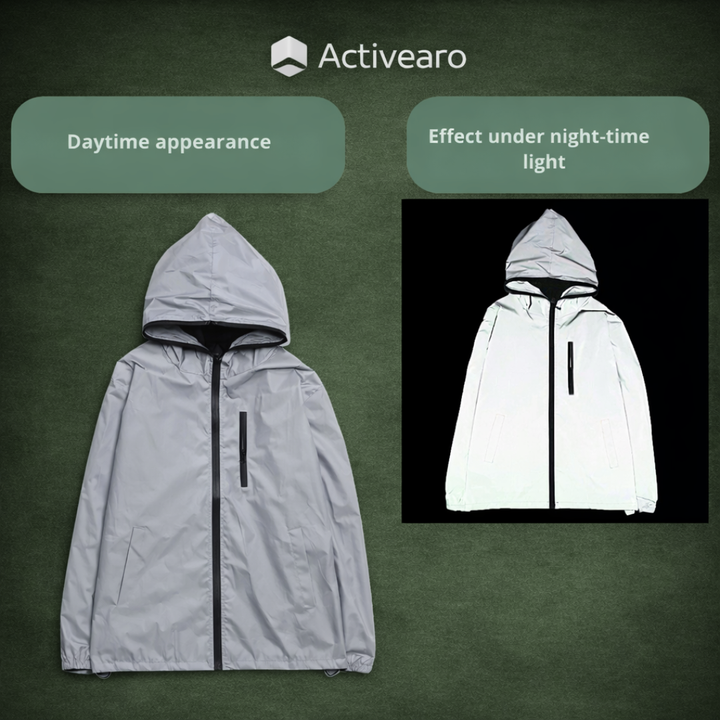 Waterproof Reflective Running & Hiking Jacket – Lightweight Outdoor Protection