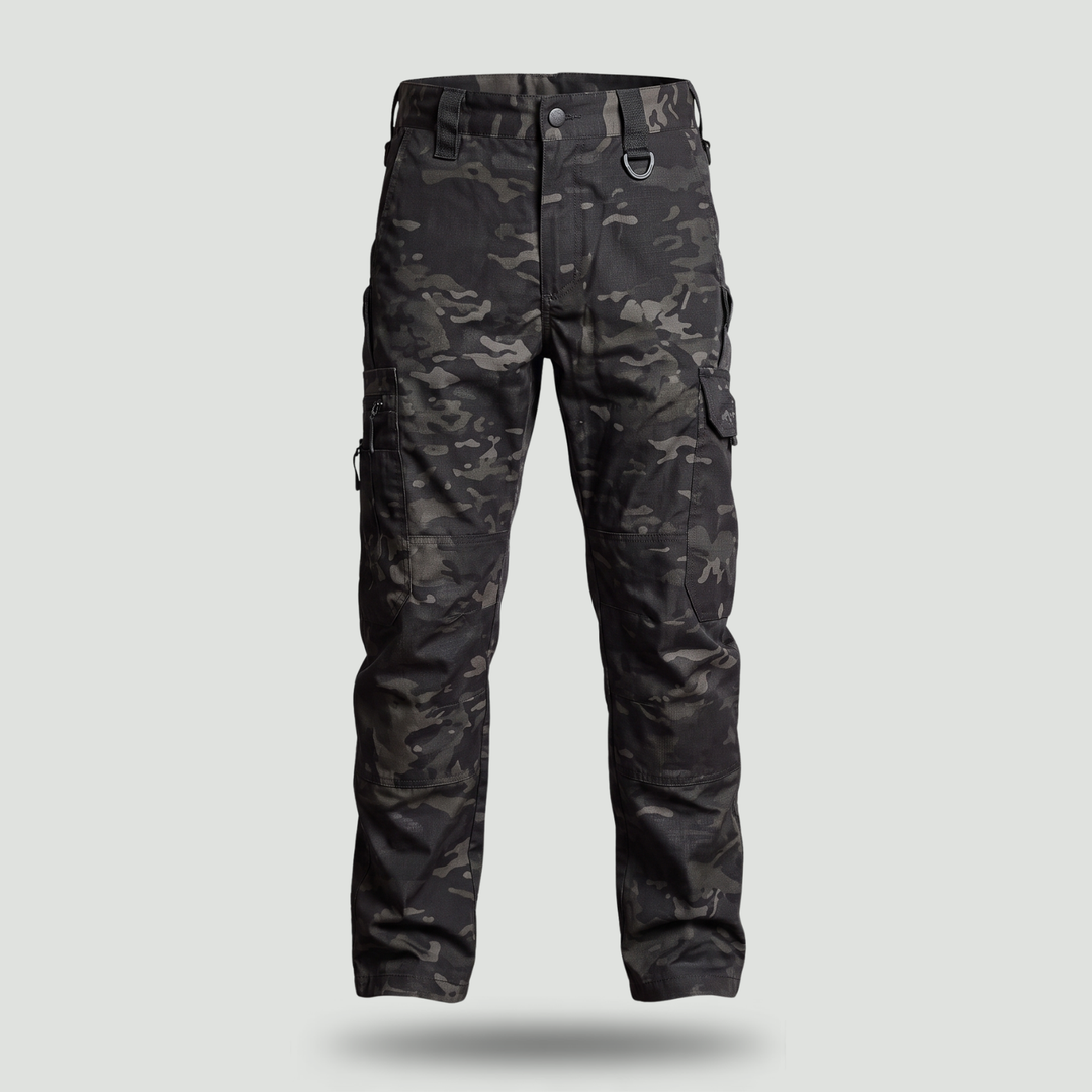 Men's Tactical Cargo Pants – Water-Resistant Polyester for Hunting and Fishing