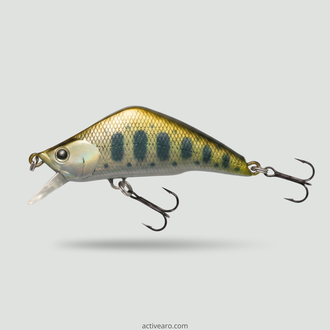Sinking Minnow Lures - 1.9in Hard Bait Treble Hooks for Bass and Pike