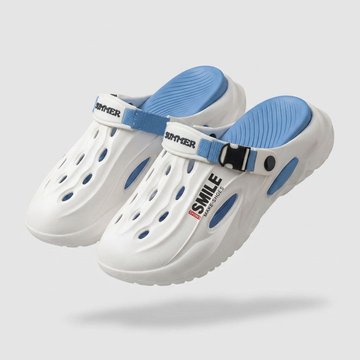 Men's Lightweight EVA Clogs – Slip-On Drainage Garden and Outdoor Shoes with Back Strap
