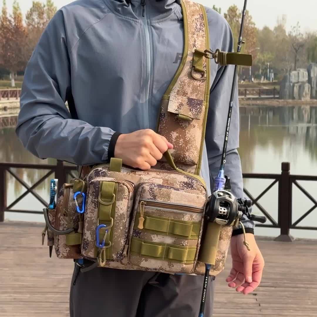 Men’s Multi-Functional Fishing Backpack – Compact Outdoor Gear Bag