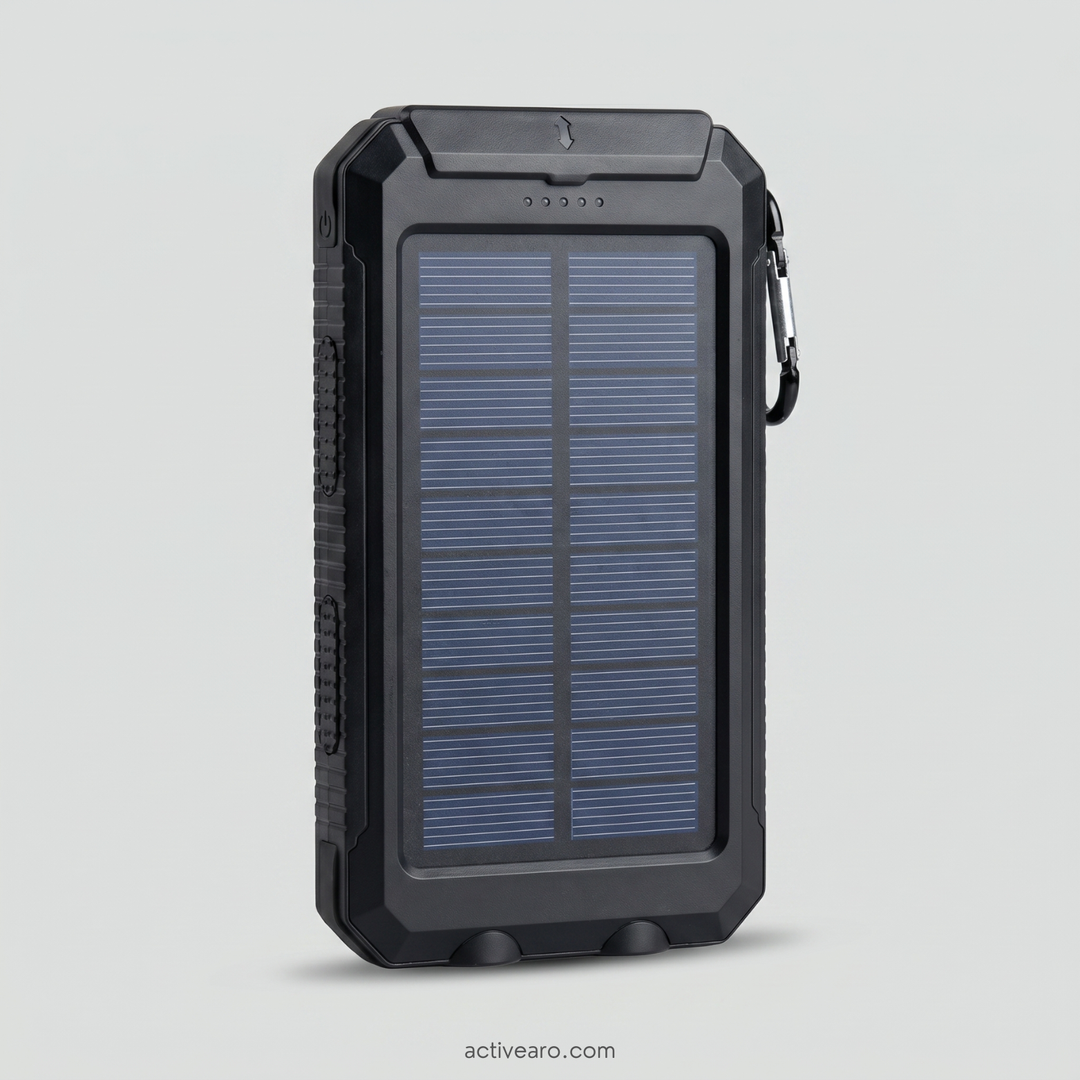 Solar Power Bank 10000 mAh – Waterproof Outdoor Backup Power