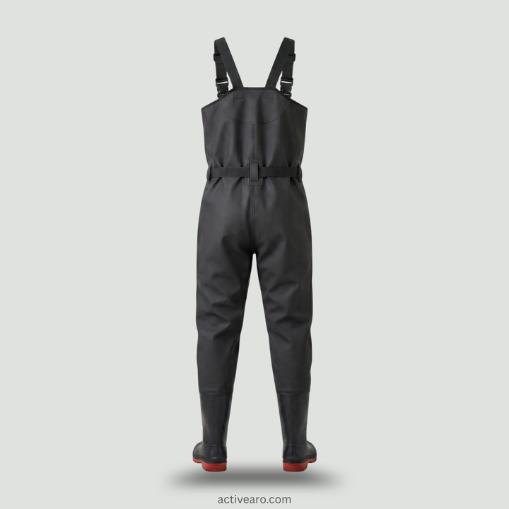 Unisex Fishing Wading Pants – Half Waders with Integrated Water Shoes