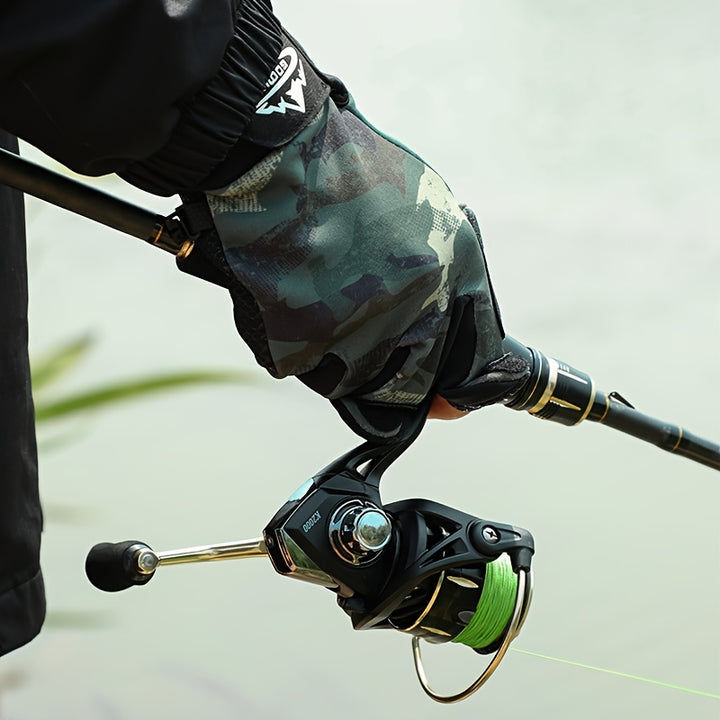 Fingerless Fishing Gloves – Non-Slip Grip & Light Insulation for Outdoor Use
