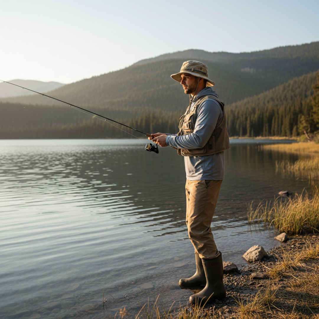 Cotton Boonie Hat – Packable Outdoor Sun Hat with Chin Strap