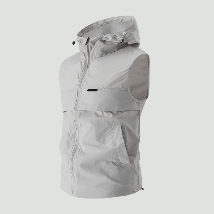 Lightweight Hooded Sleeveless Fishing Vest – Summer Outdoor Layer