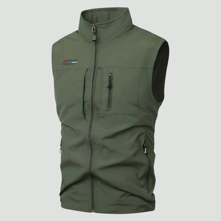 Lightweight Multi-Pocket Outdoor Vest – Quick-Dry Layer for Active Use