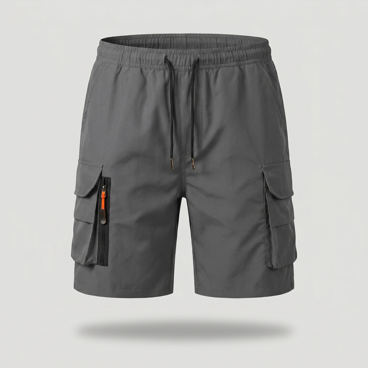 Men’s Lightweight Cargo Shorts with Zip Pockets – Outdoor Hiking Fit