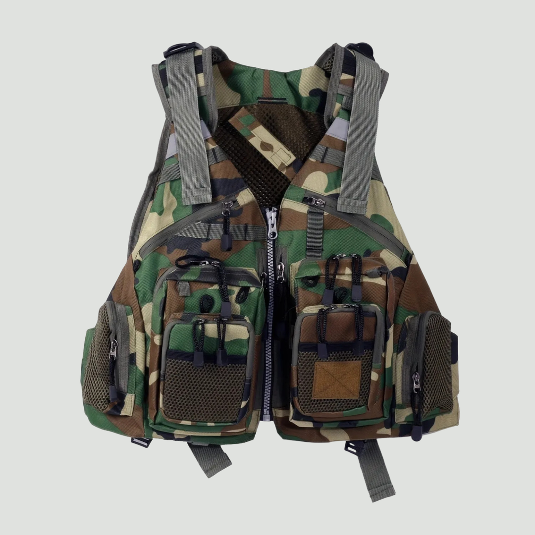Men's Multi-Pocket Fishing Vest – Lightweight Sleeveless Vest for Fly Fishing