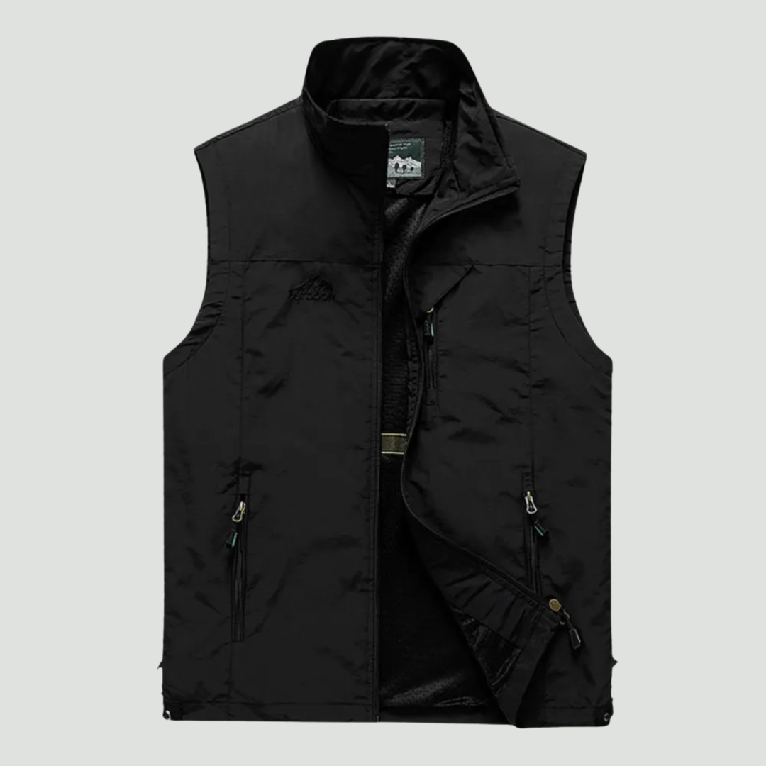 Lightweight Breathable Hiking Vest – Multi-Pocket Outdoor Layer