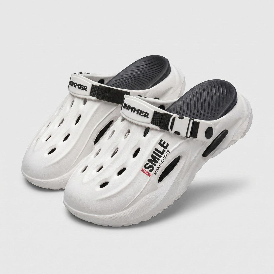 Men's Lightweight EVA Clogs – Slip-On Drainage Garden and Outdoor Shoes with Back Strap
