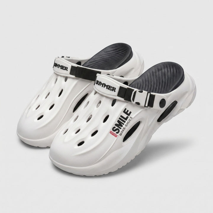 Men's Lightweight EVA Clogs – Slip-On Drainage Garden and Outdoor Shoes with Back Strap