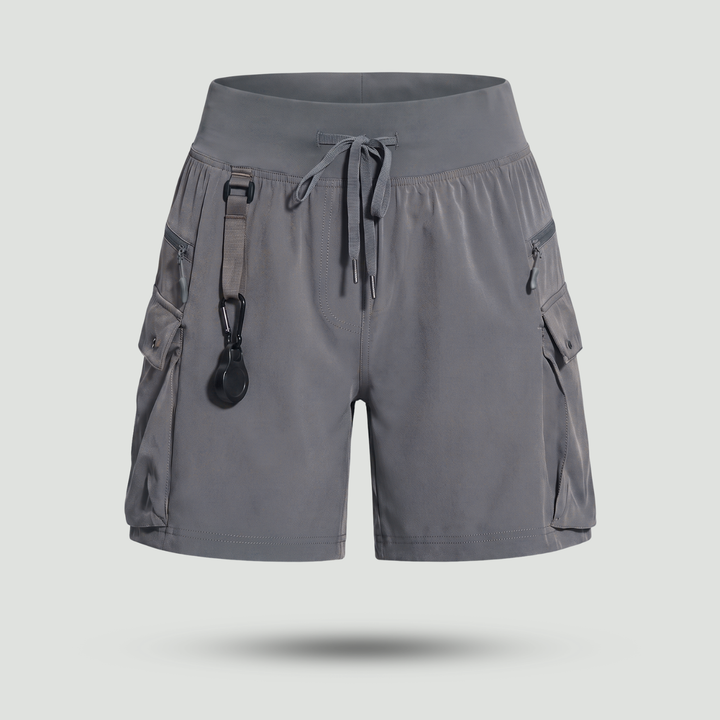 Women's Running and Hiking Shorts with Zippered Pockets – Quick-Dry Lightweight