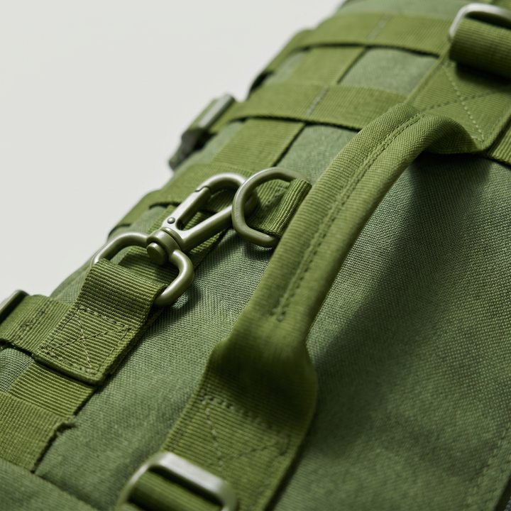 Tactical Fishing Backpack with Rod Holders and MOLLE System for Hunting and Fishing