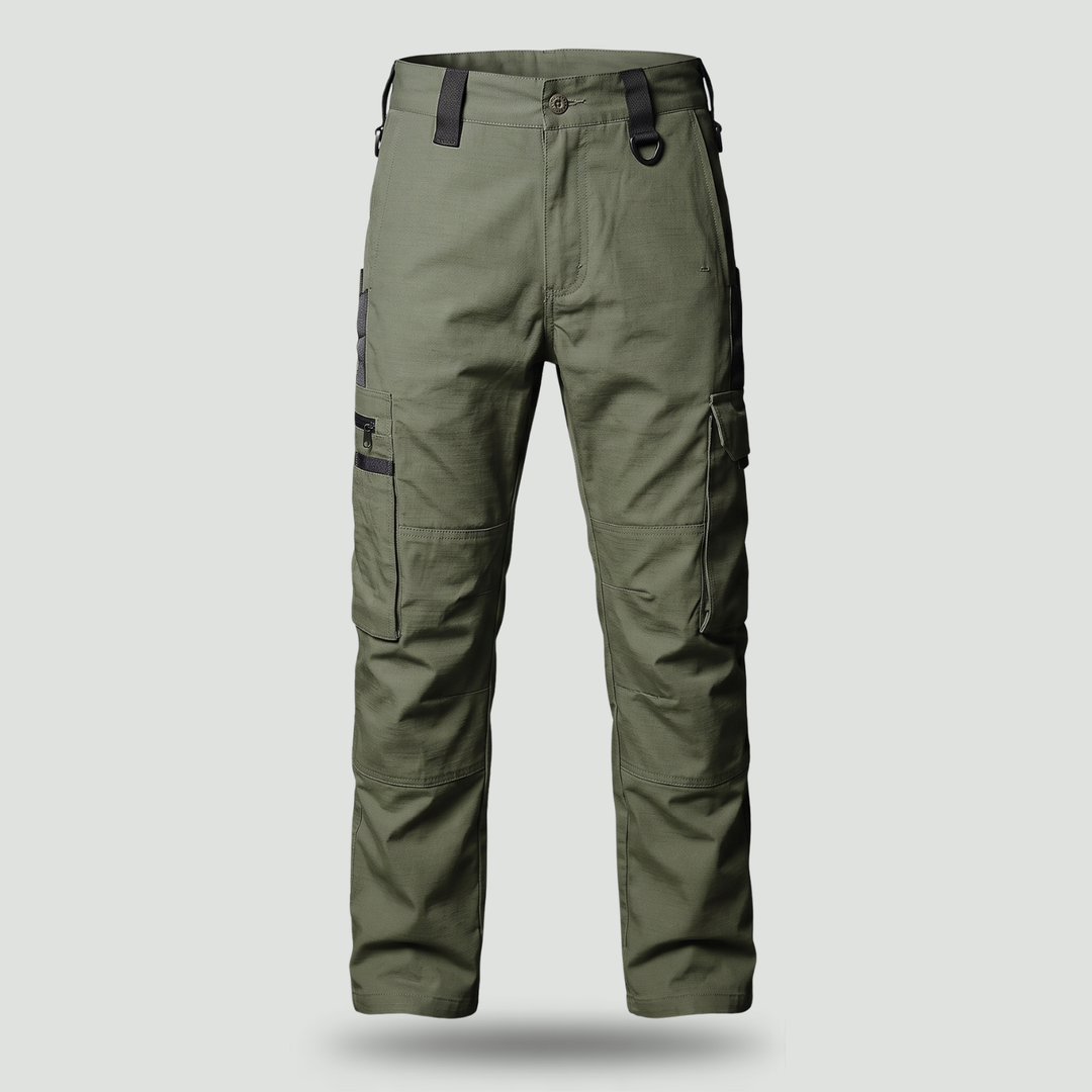 Men's Tactical Cargo Pants – Water-Resistant Polyester for Hunting and Fishing