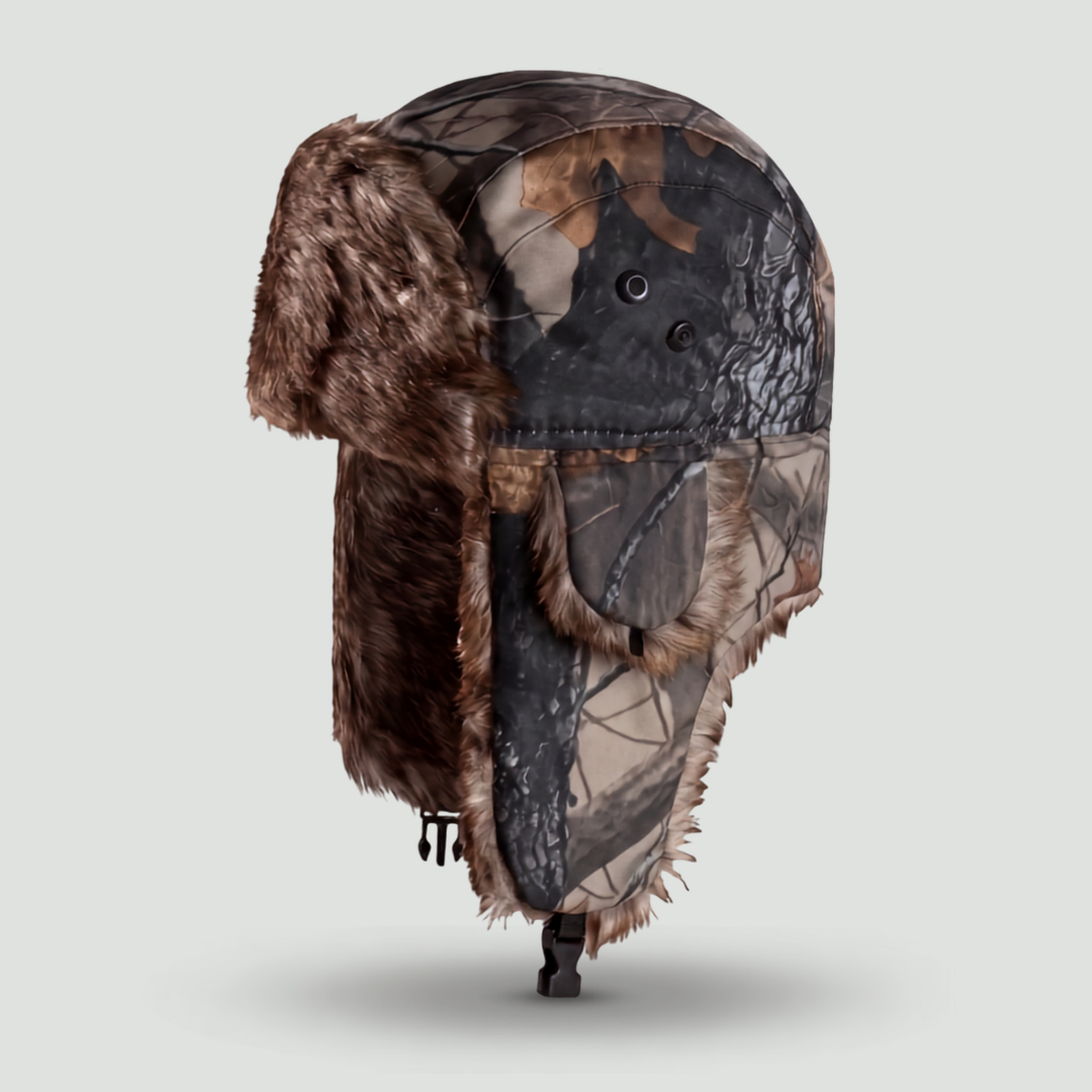 Camouflage Fleece Winter Hat – Warm Outdoor Headwear