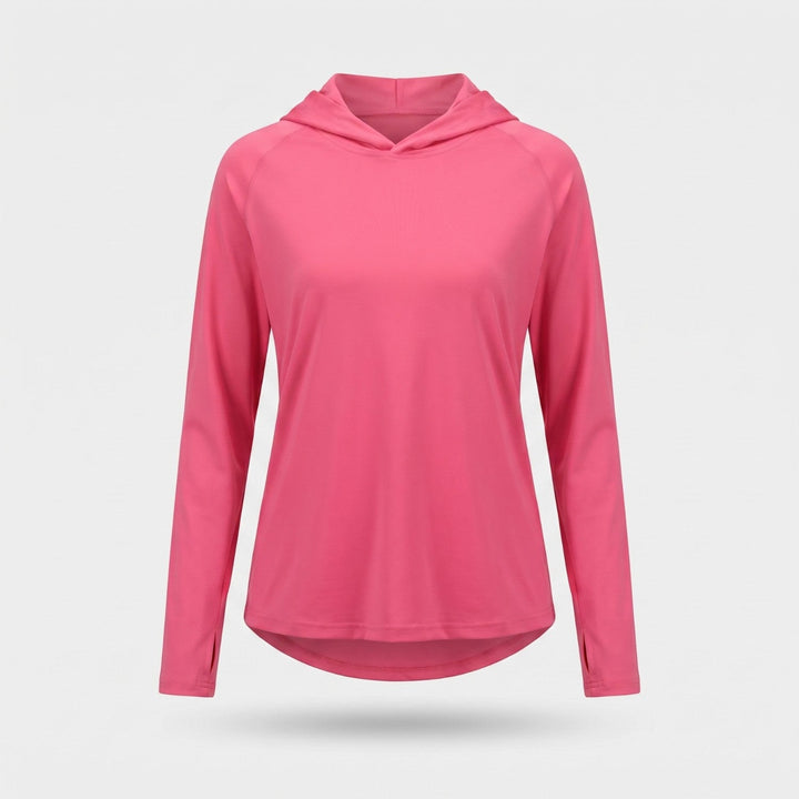 Women's UPF 50+ Sun Hoodie – Lightweight Hooded UV Protection Top for Outdoor and Travel