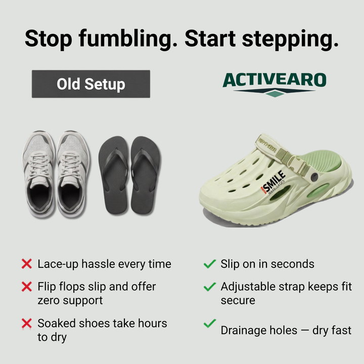 Men's Lightweight EVA Clogs – Slip-On Drainage Garden and Outdoor Shoes with Back Strap