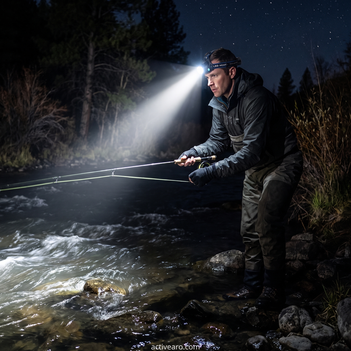 Rechargeable Waterproof LED Headlamp-hands free lighting
