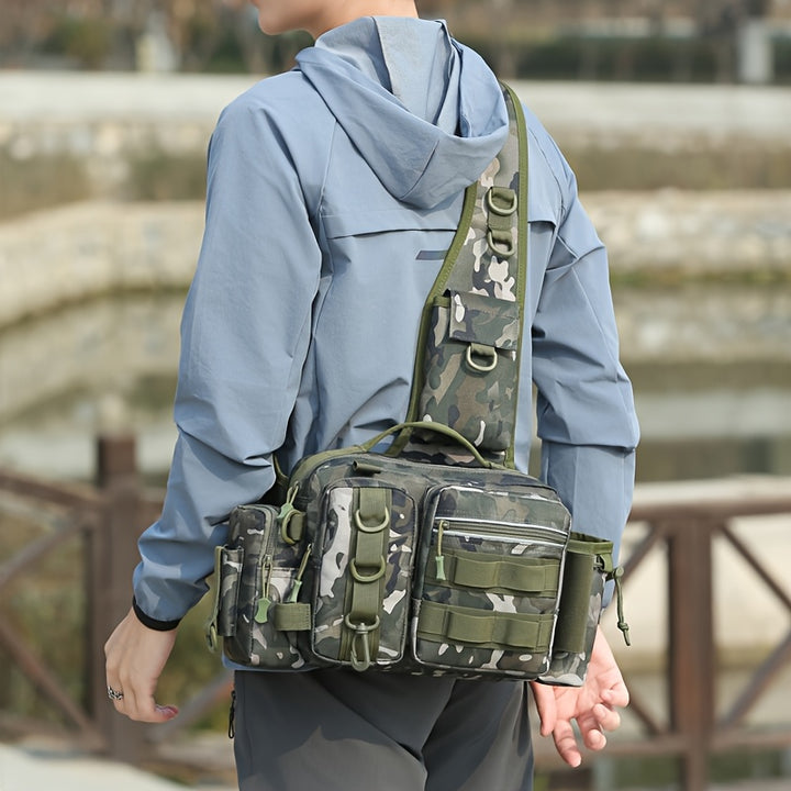 Men’s Multi-Functional Fishing Backpack – Compact Outdoor Gear Bag