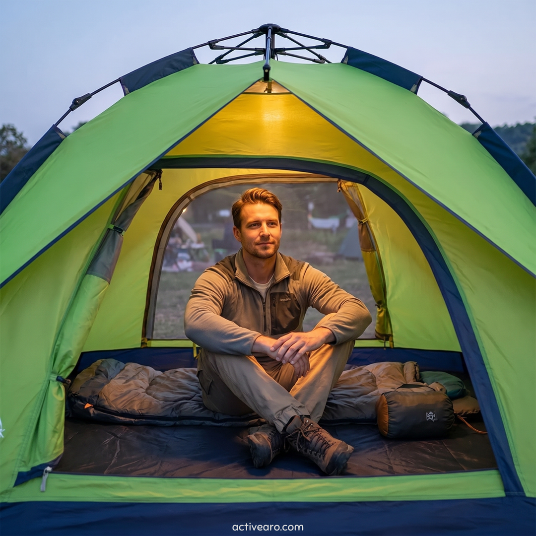 3 Person Camping Tent Lightweight All Season, Hiking and Backpacking Shelter