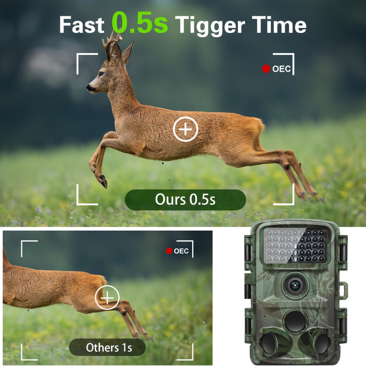 4K 32MP Trail Camera – Motion Detection & Low-Glow Night Vision