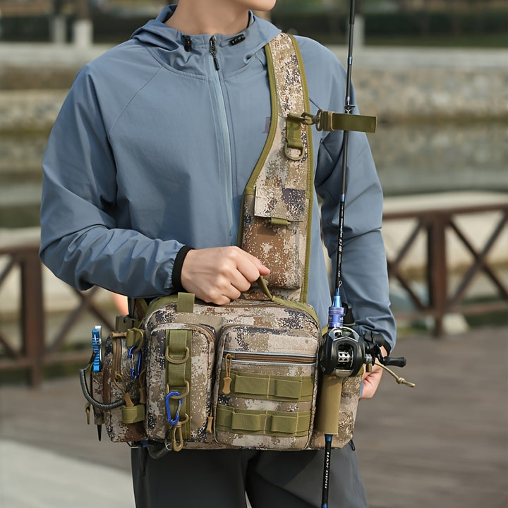 Men’s Multi-Functional Fishing Backpack – Compact Outdoor Gear Bag