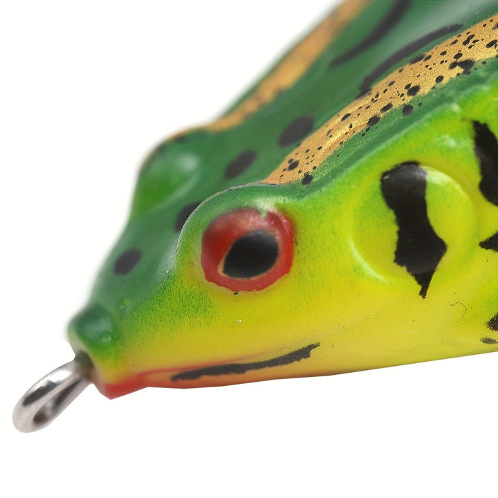 Surface Frog Fishing Lure Set with Rotating Tail – Floating Topwater Bait