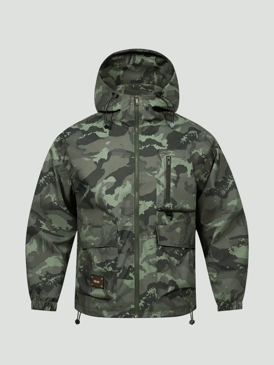 Camouflage Hooded Jacket – Utility-Inspired Outerwear