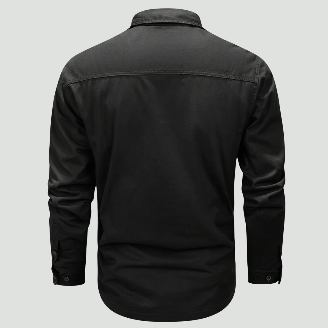 Lightweight Long-Sleeve Outdoor Shirt – Durable Cotton-Blend for Active Use