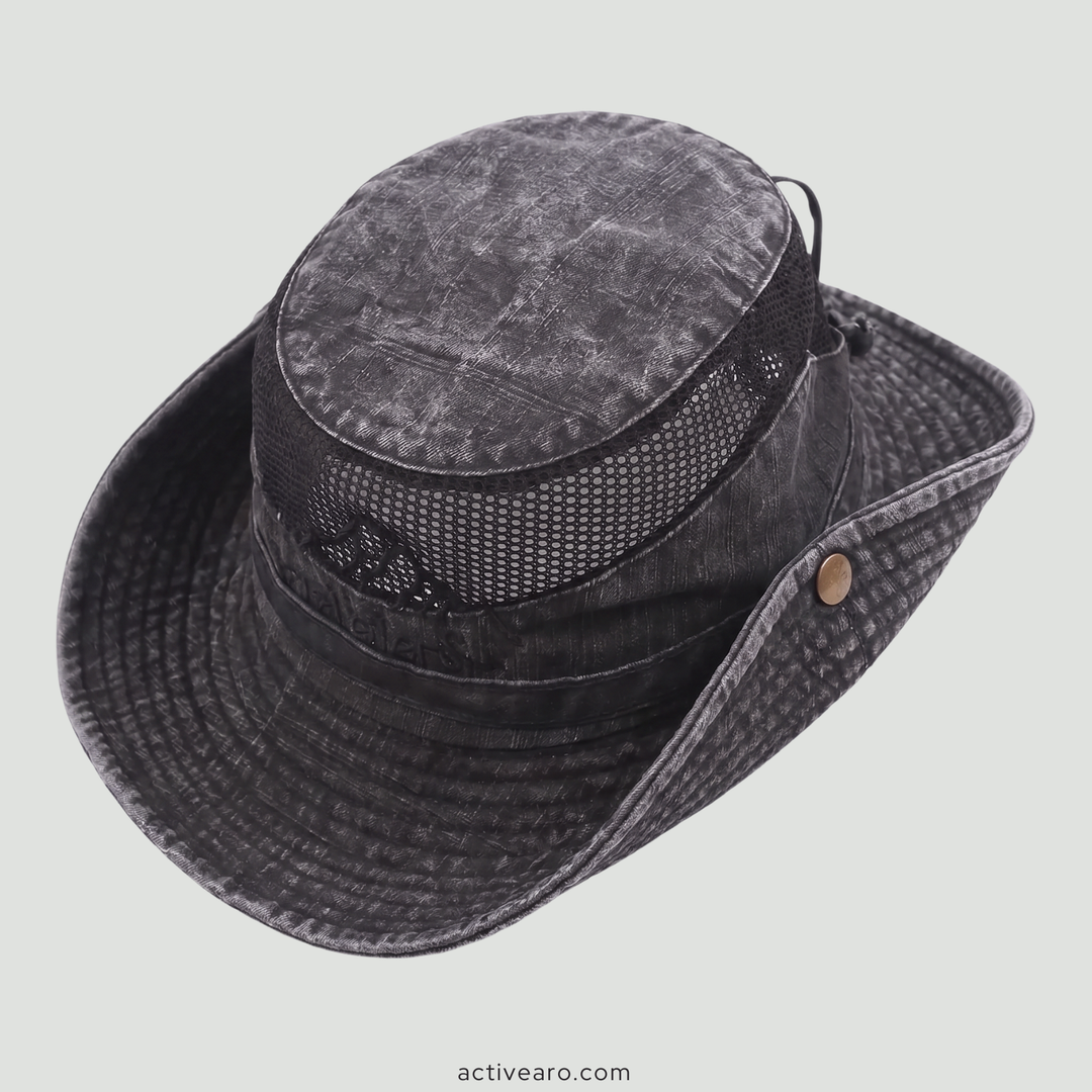 Lightweight Panama-Style Hat – Breathable Mesh Sun Hat for Outdoor Use