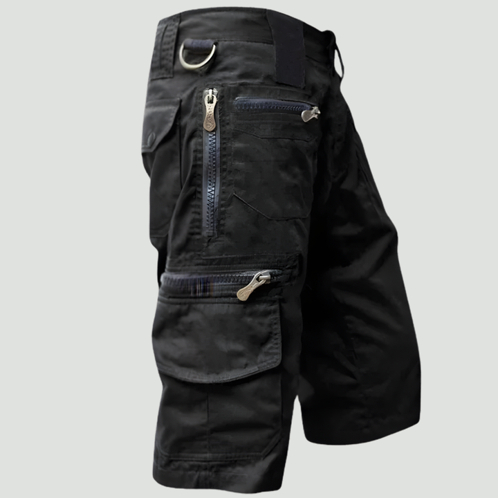 Men’s Outdoor Cargo Shorts – Zip Pockets for Hiking and Fishing