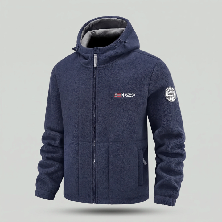 Men’s Fleece Jacket with Windproof Design – Warm Layer for Outdoor Use